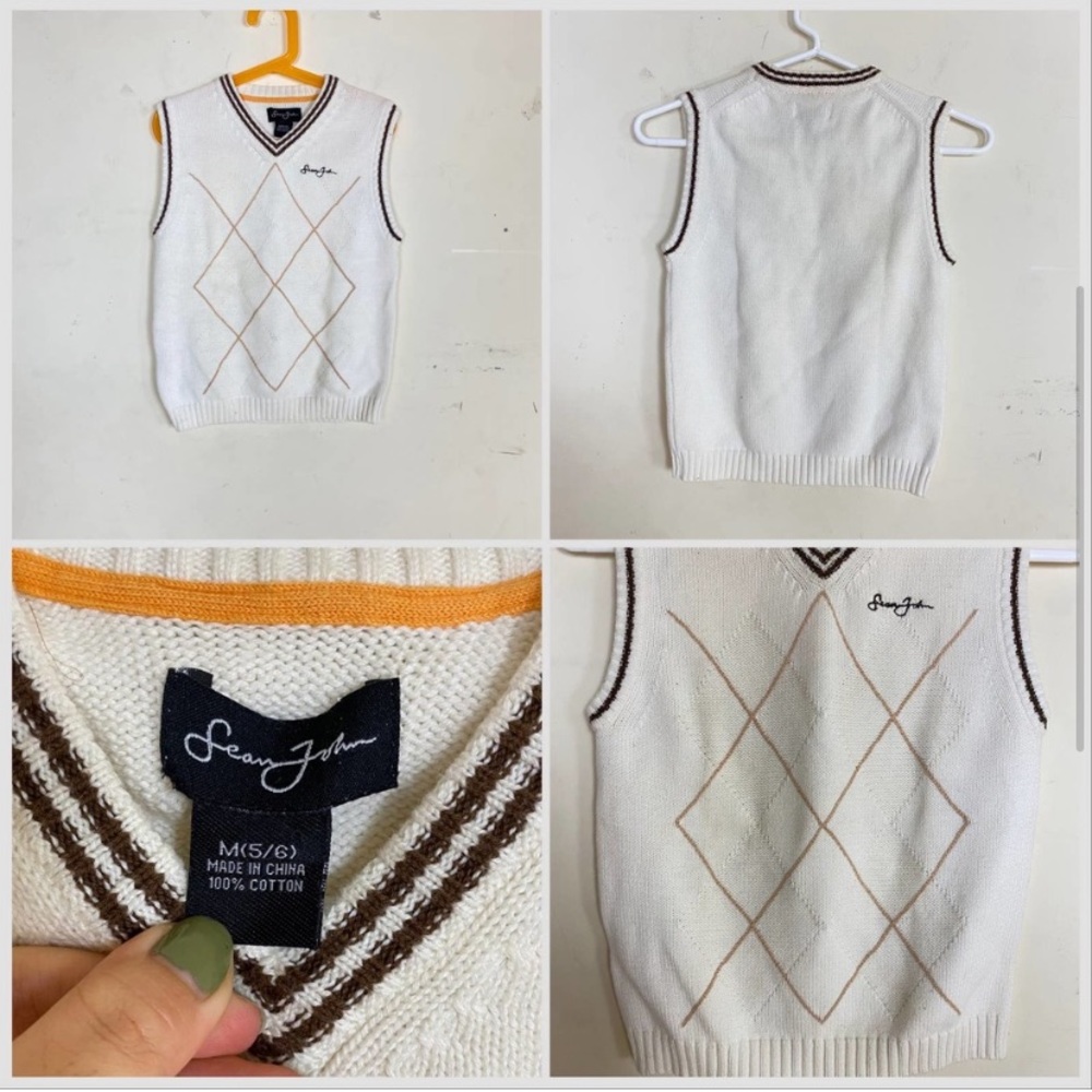Sean John Sweater Vest (Youth M/ Wonen XS)
